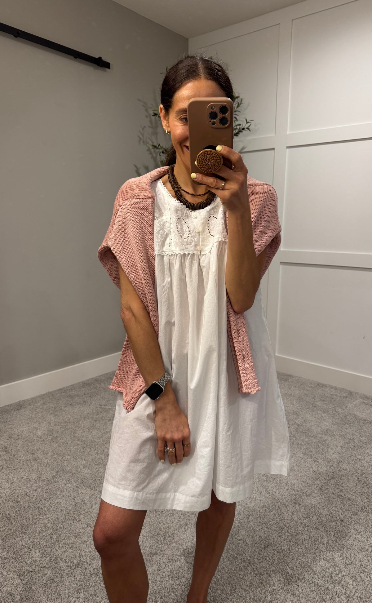 Darcy Babydoll Dress | White