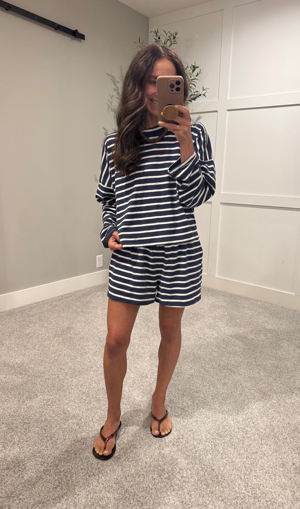 Summer Nights Striped Set | Navy