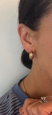 Elly Colorful Hoop Earrings