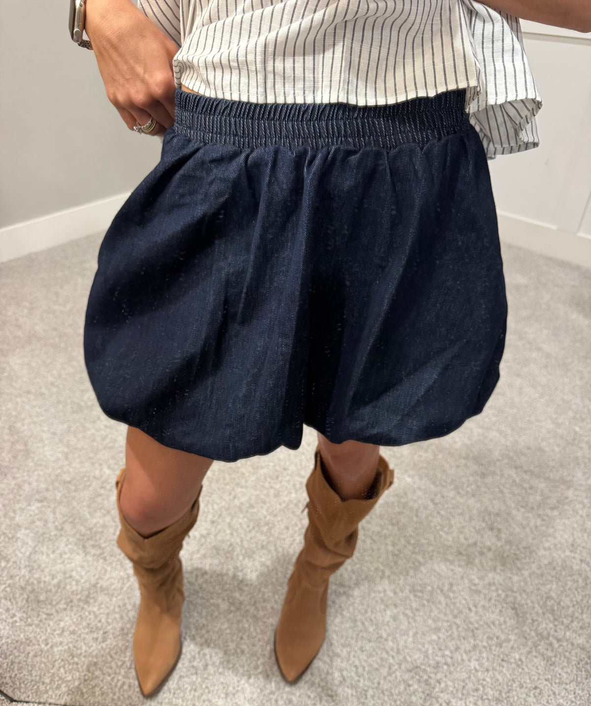 Bubble Hem Skirt