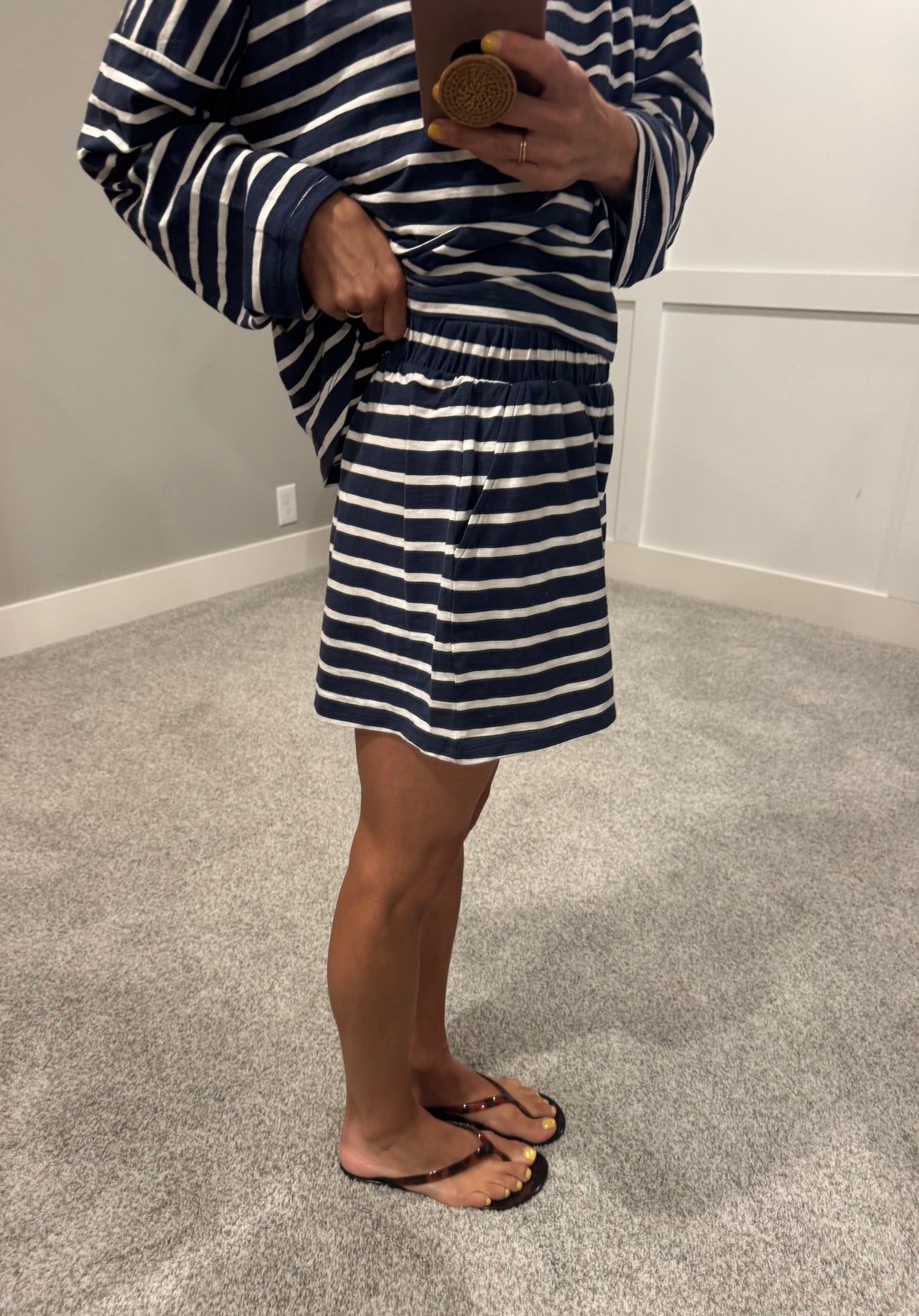 Summer Nights Striped Set | Navy