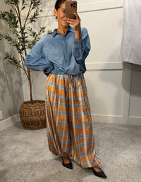 Plaid Balloon Pants