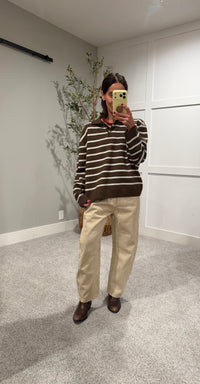 Vintage Barrel Denim |  Beige