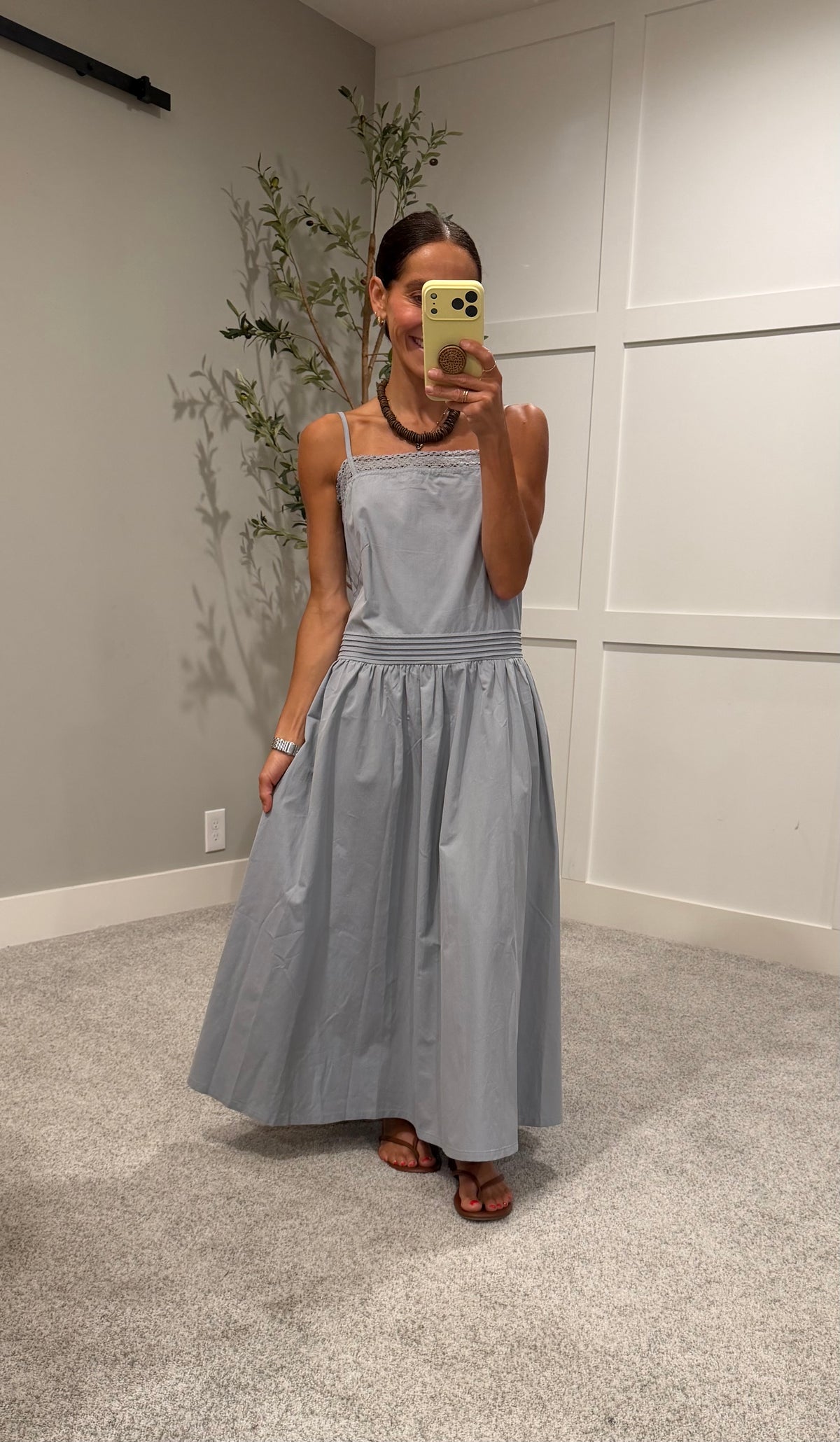 Cotton Daydream Lace Dress | Cloudy Blue