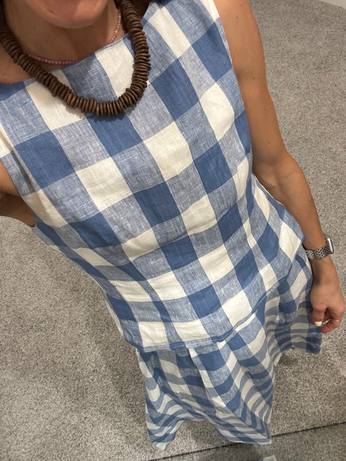 Buthaineh Gingham Top