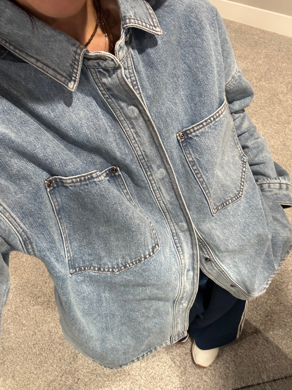 The Denim Shacket Shirt