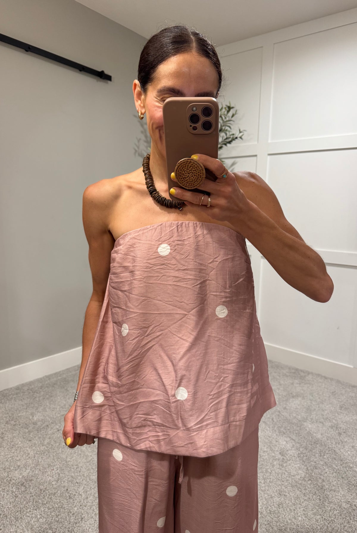 Sia Polka Dot Set | Mocha