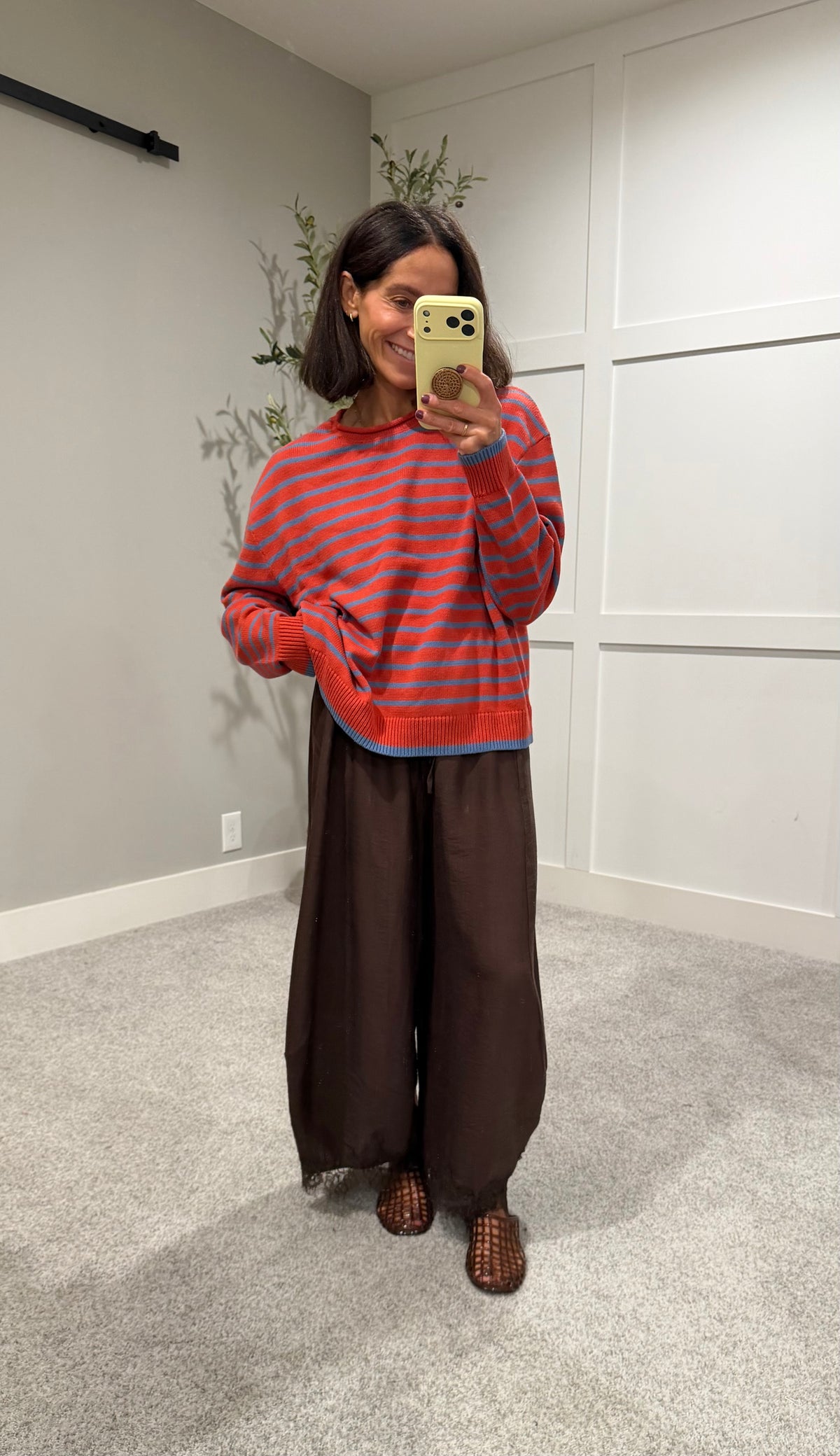 The Capri Stripe Sweater | Red/Blue