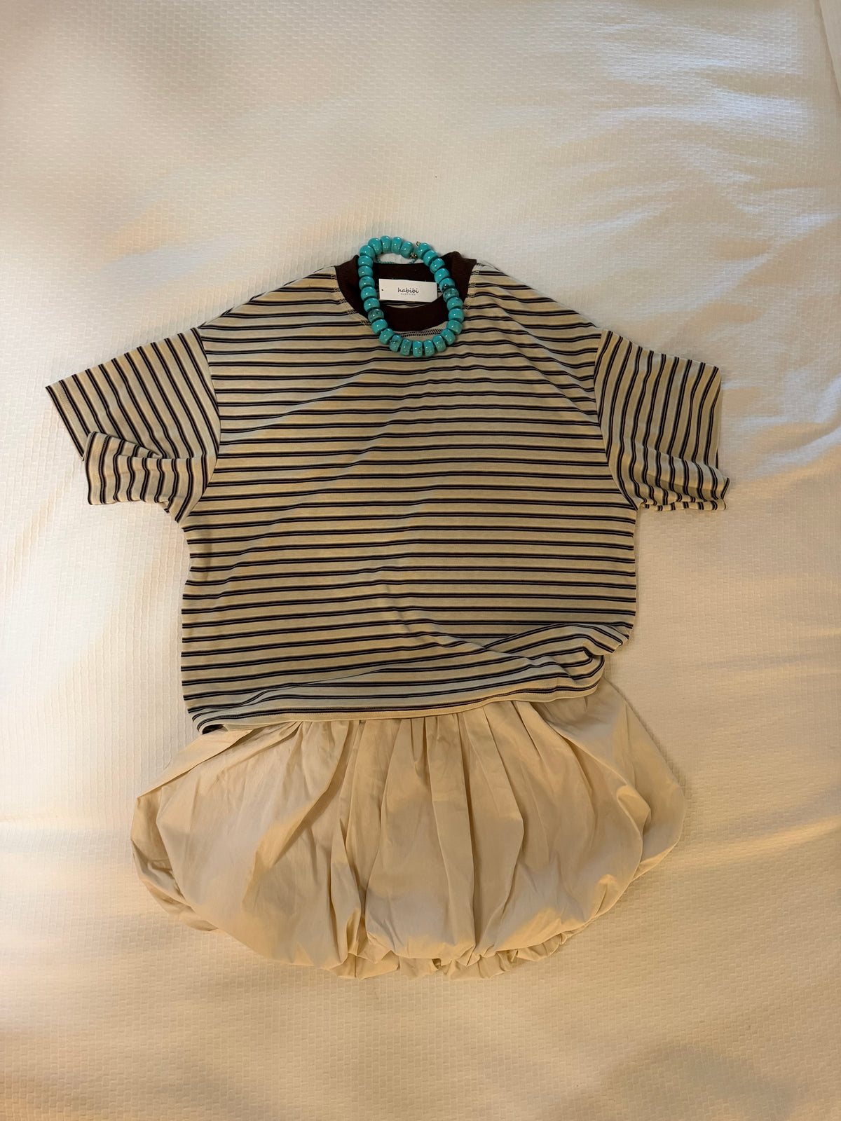 Coffee Run Striped Top | Sand