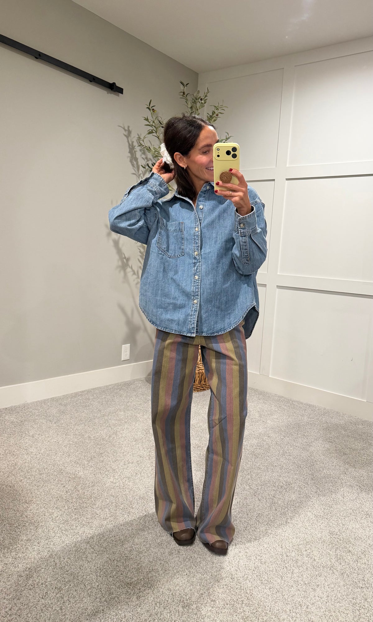 The Denim Button Up Top