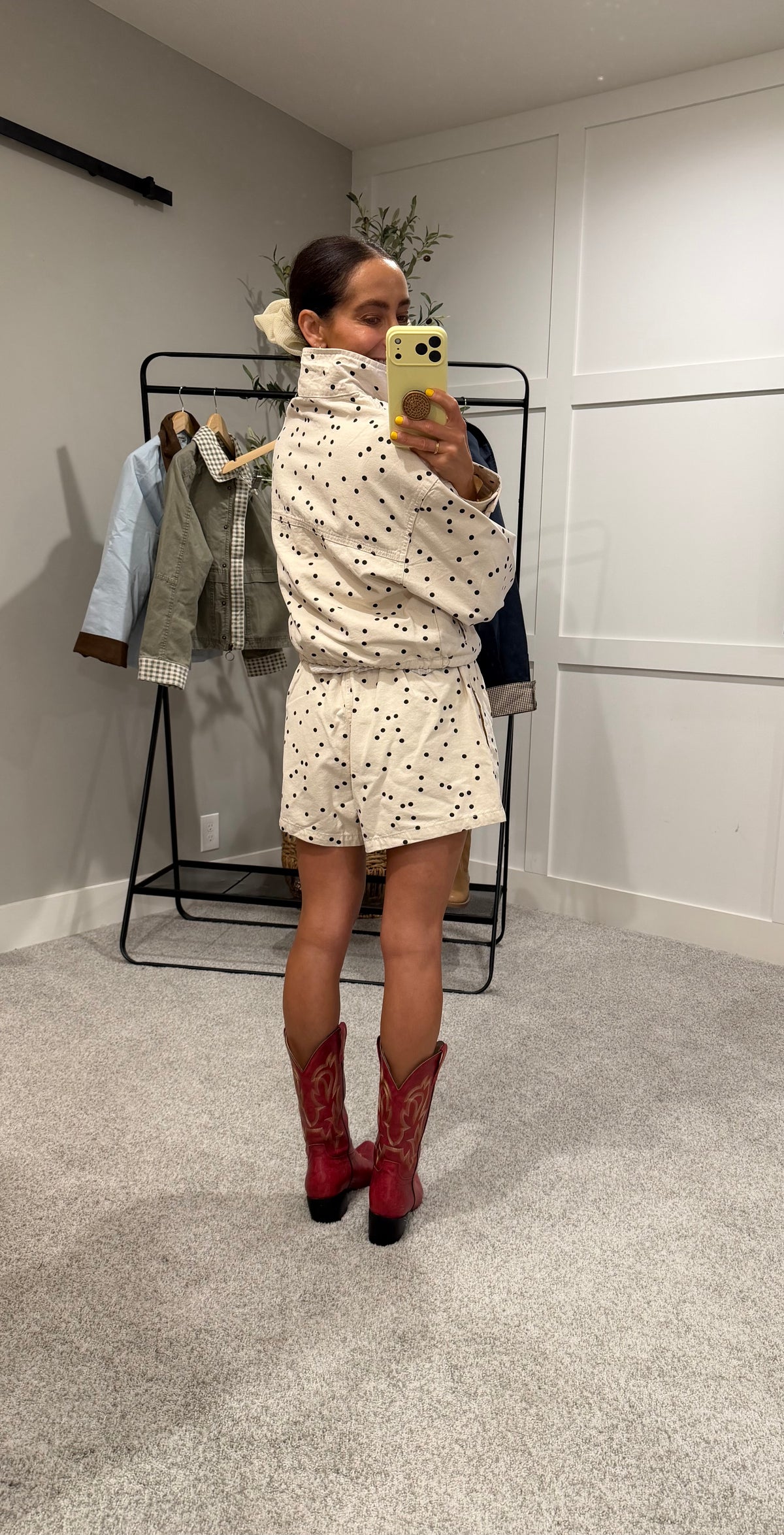 The Jo Jo Polka Dot Jacket | Ecru/Black