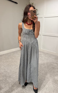 Georgia Dress | Black/White