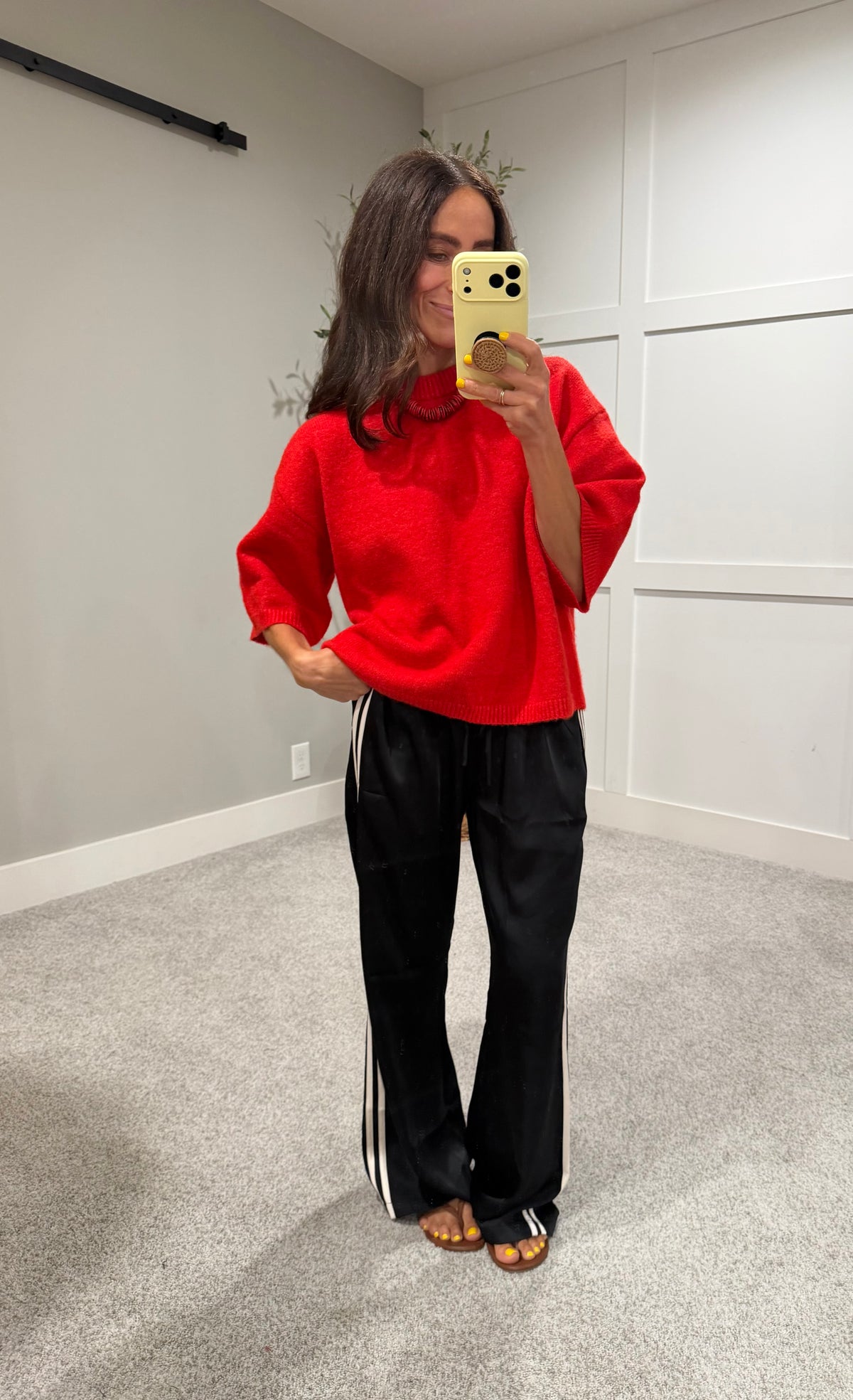 Rue Sweater Top | Red