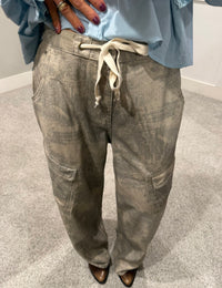 Lex Brushed Print Camo Cargo Pant