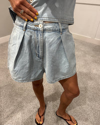 Sailor Denim Shorts | Light Wash