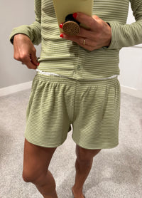 Jordan Striped Set | Matcha