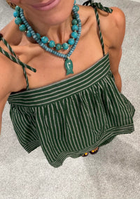 Monica Striped Set | Green