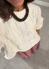 The Willa Knit Top | Cream
