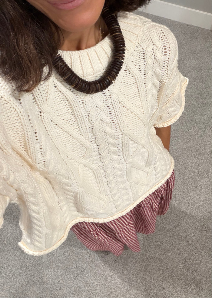 The Willa Knit Top | Cream