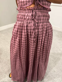 Margot Gingham Set | Mauve