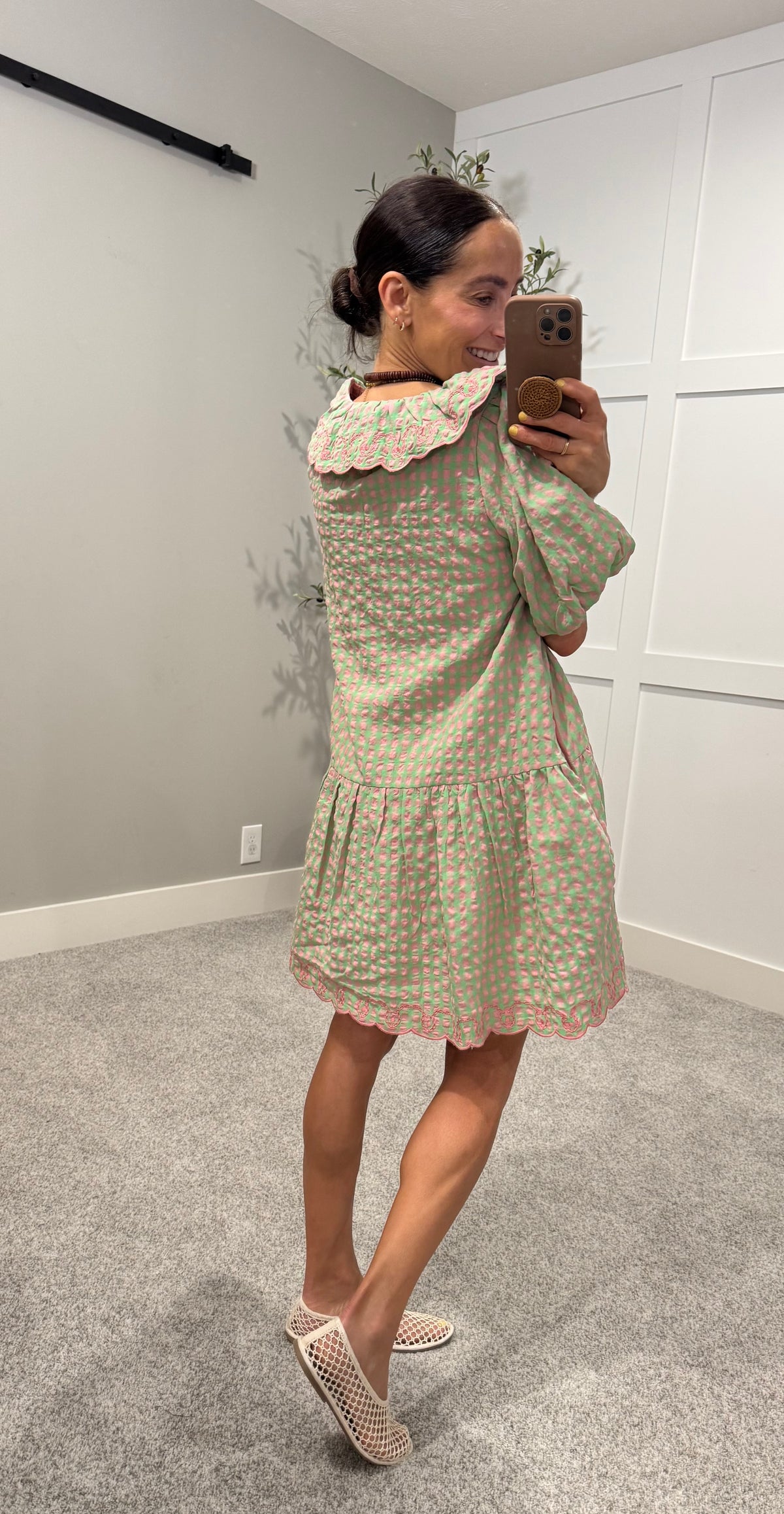 Sadie Dress | Pink Emerald