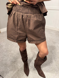 Brownie Checkered Shorts