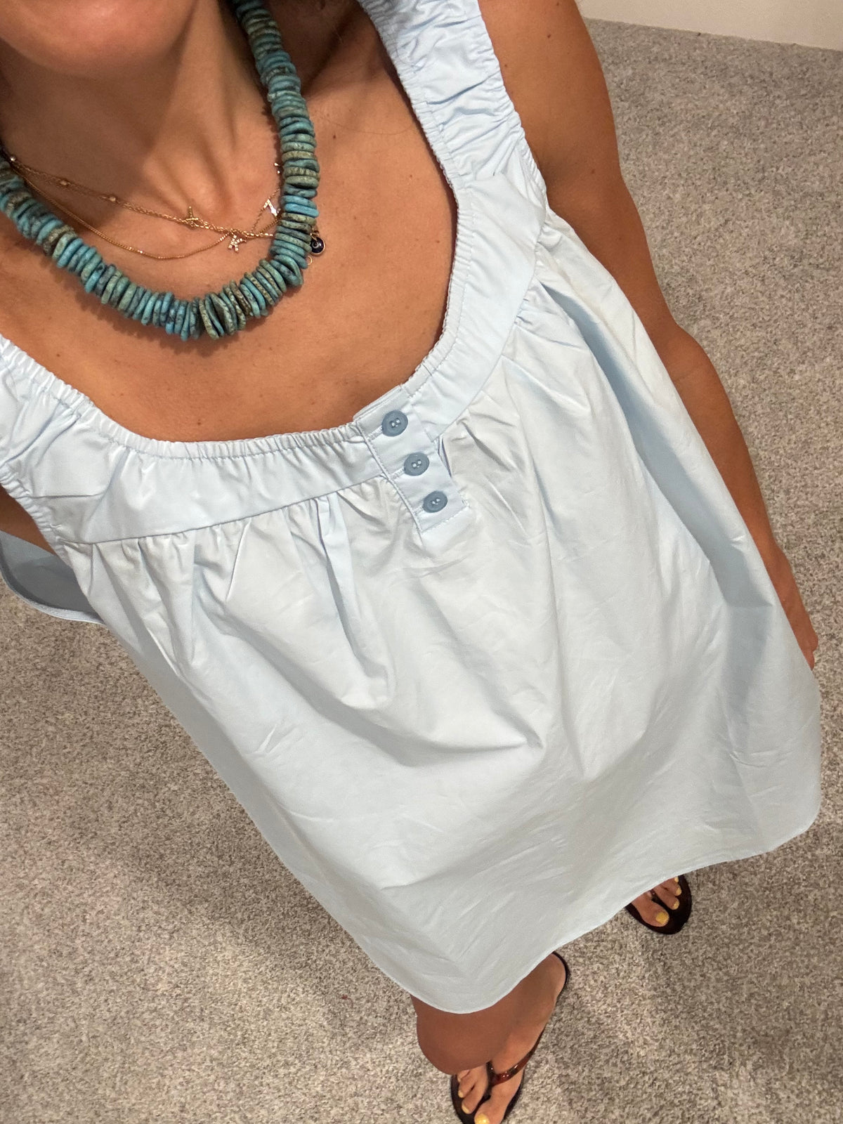 Finn Swing Mini Dress | Light Blue