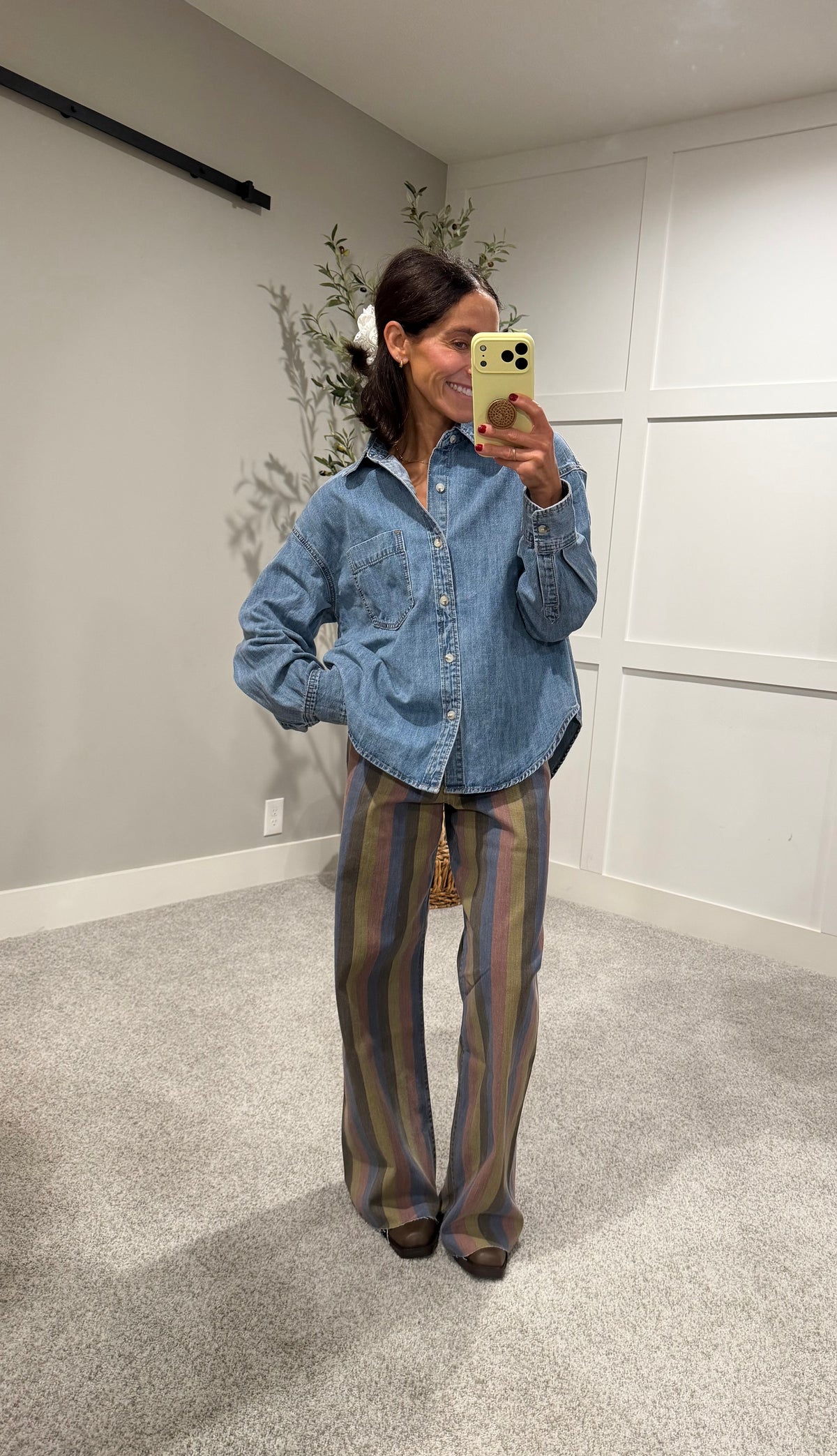 The Denim Button Up Top