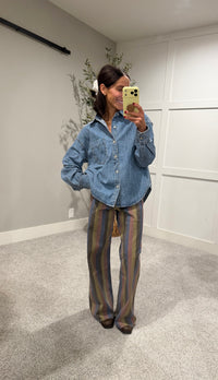 The Denim Button Up Top