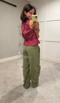 Buckle Up Cargo Pants | Olive