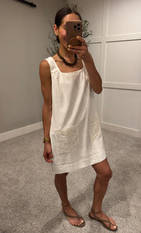 Lilly Linen Dress | Ivory