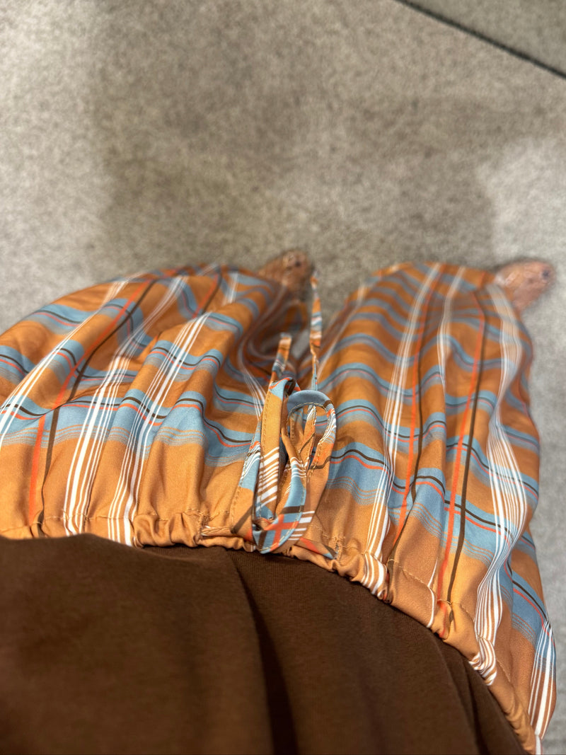 Plaid Balloon Pants