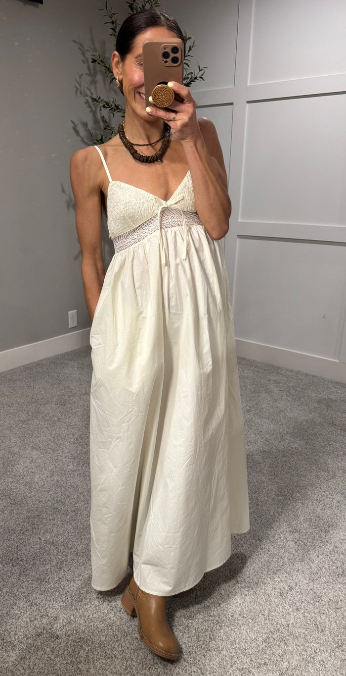Poplin Dress | Ivory