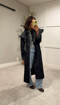 The Madeline Trench Coat | Navy