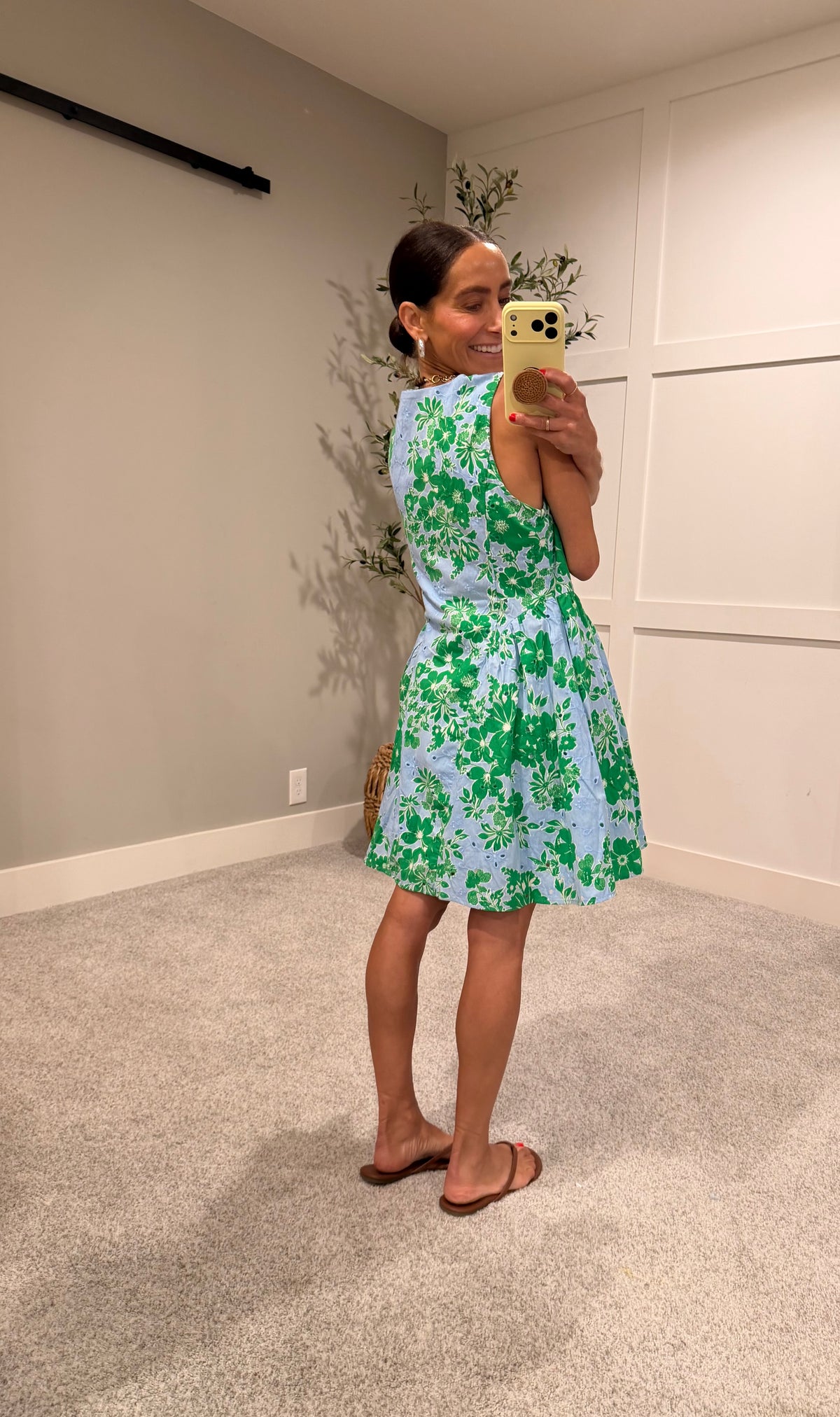 Azuela Floral Dress | Blue/Green