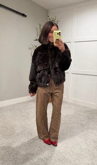 The Camille Faux Mink Jacket