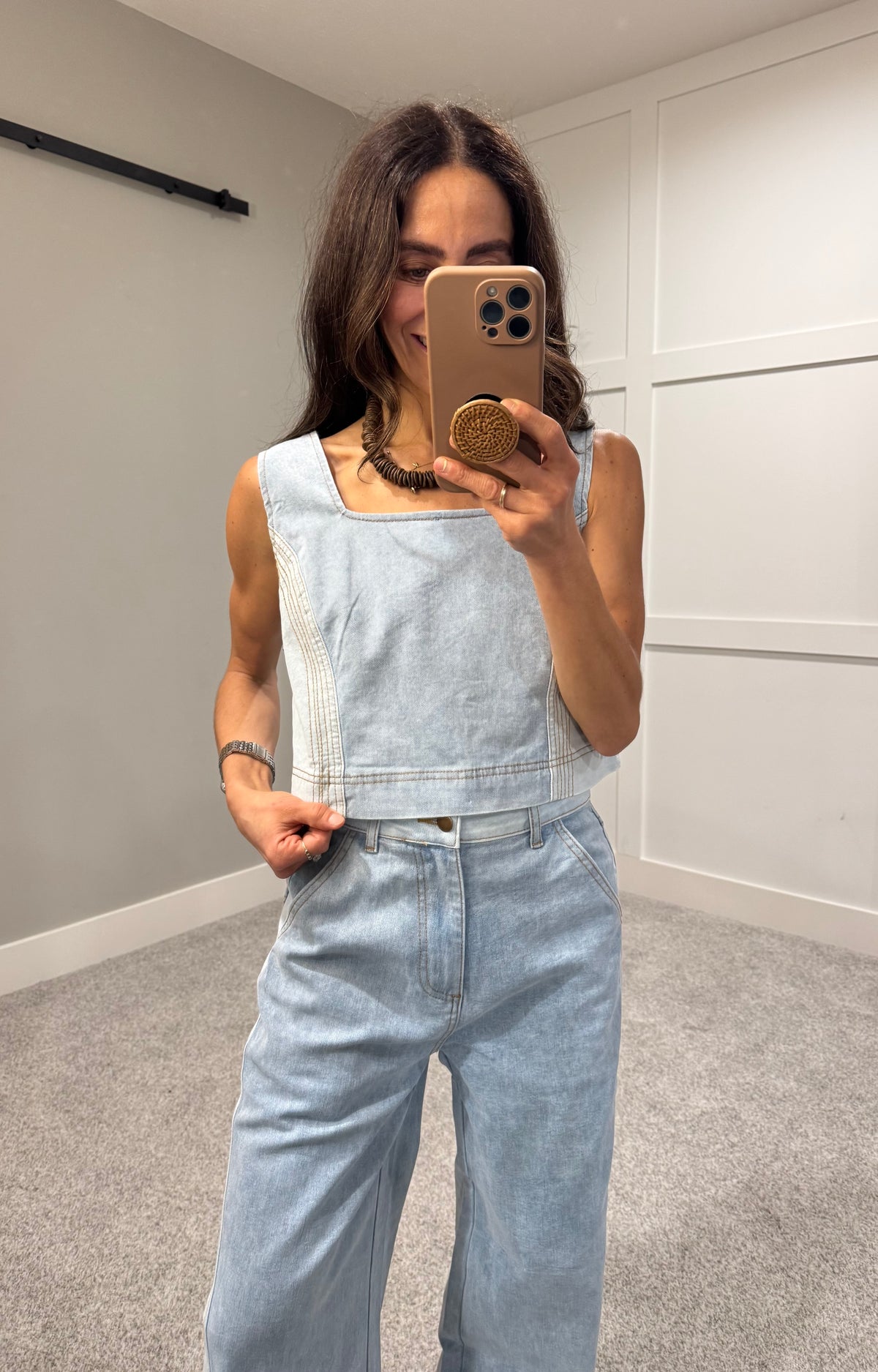 Willa Denim Top