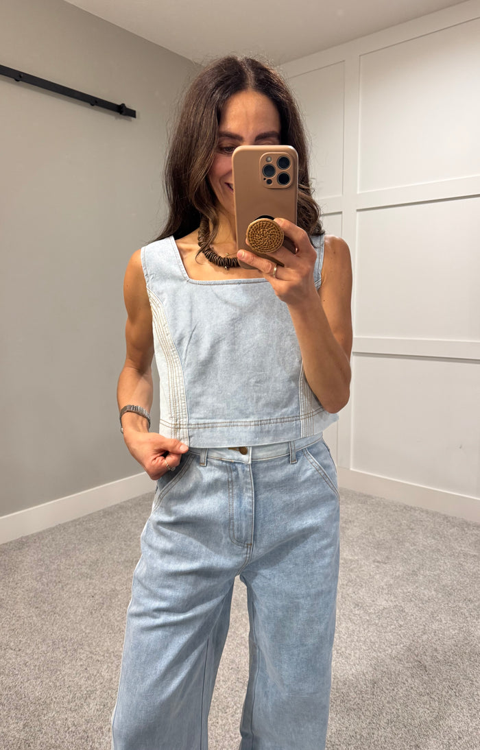 Willa Denim Top