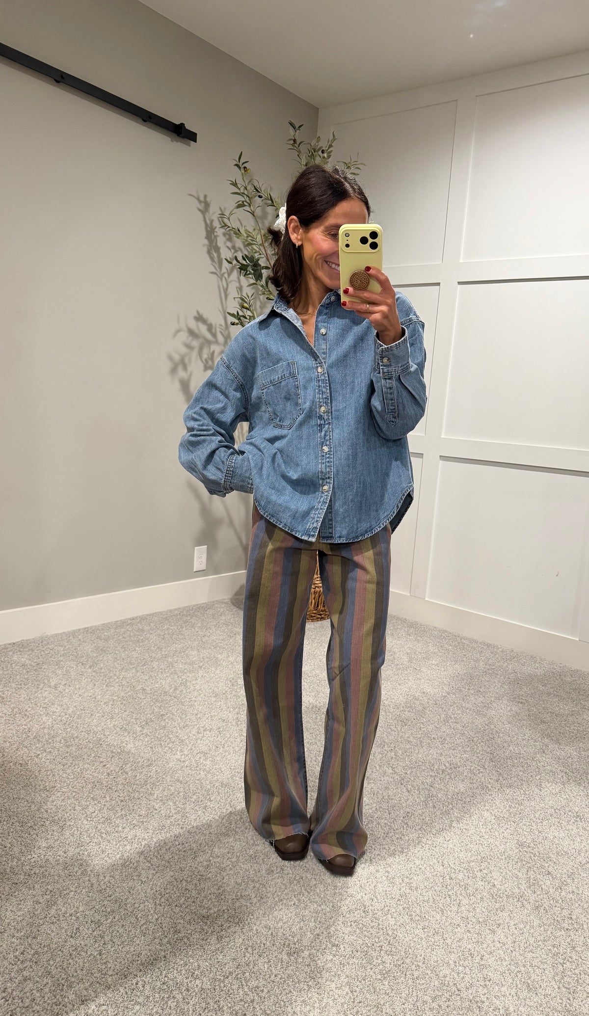 The Denim Button Up Top