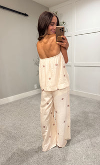 Sia Polka Dot Set | Ecru