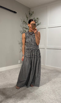 Neily Gingham Maxi | Black