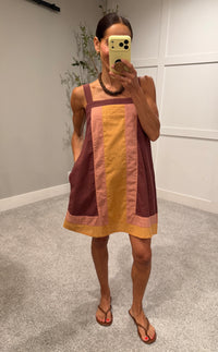 Color Block Mini Dress