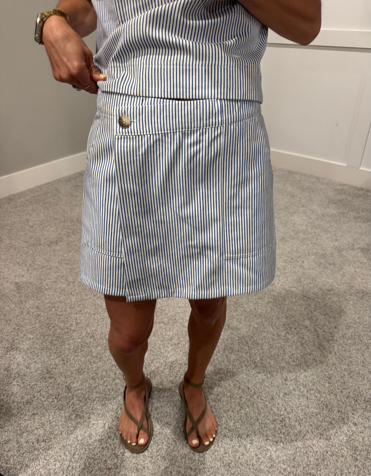 Summer Skort Set | Blue/White