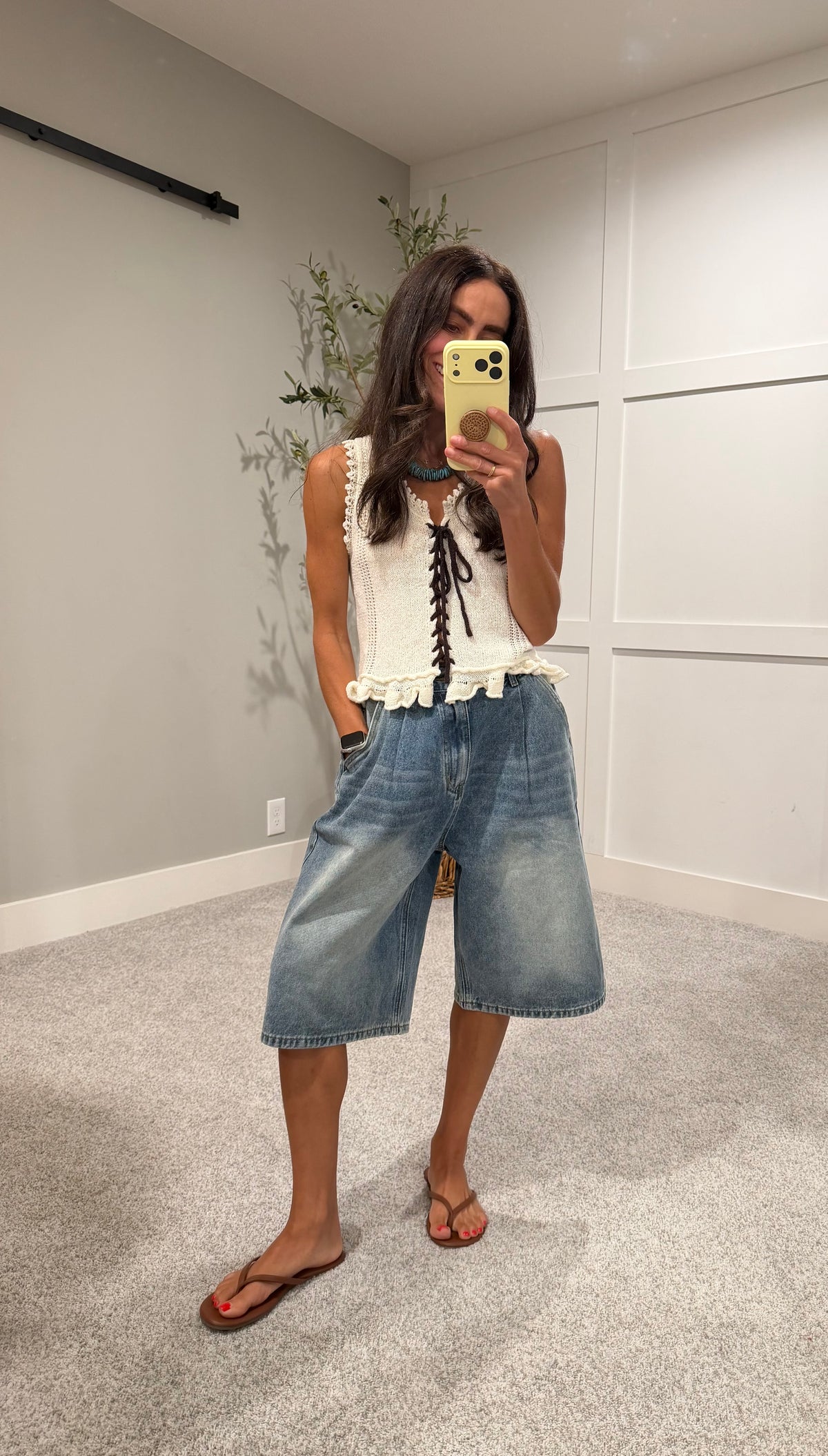 Wilder Tie Front Top