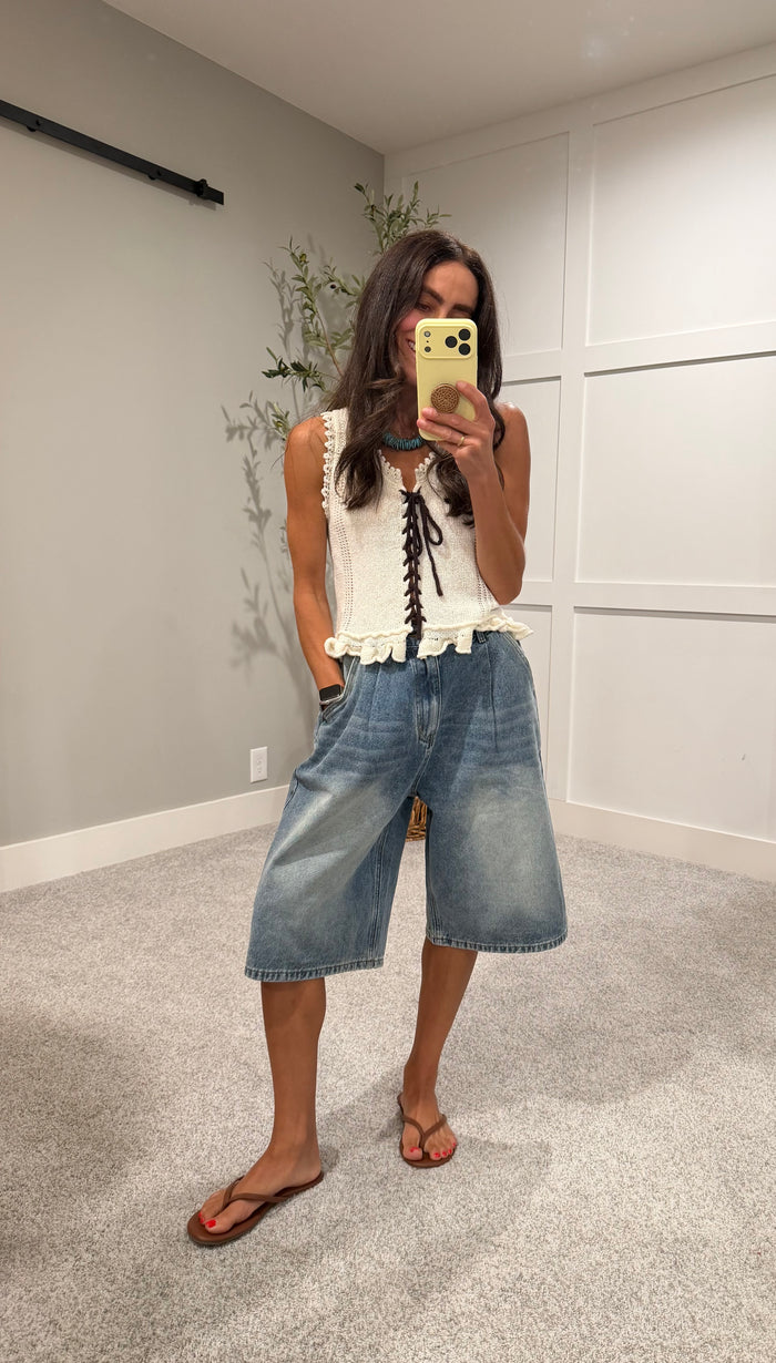 Wilder Tie Front Top
