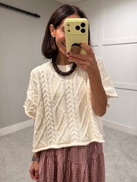 The Willa Knit Top | Cream