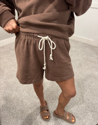 Reese Knit Shorts | Brown