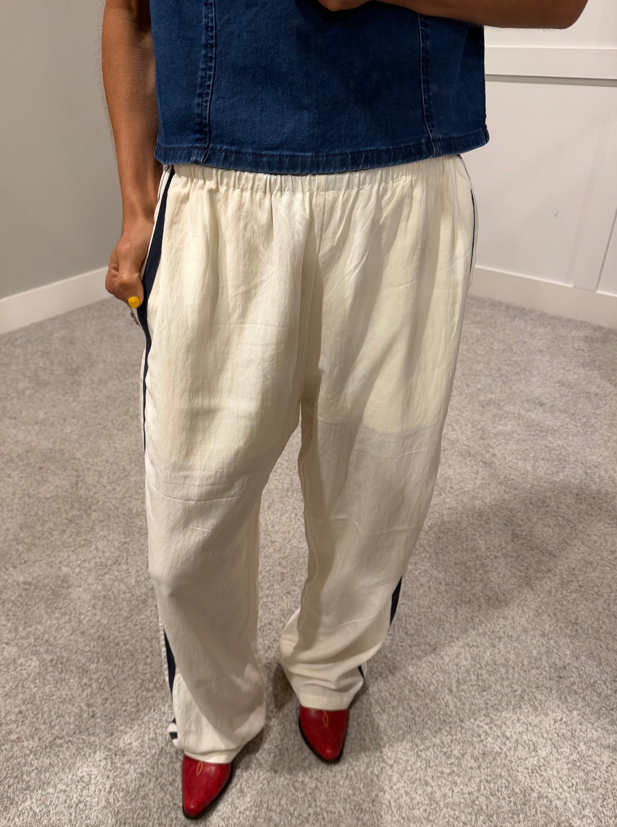 Landon Track Pants | Ivory