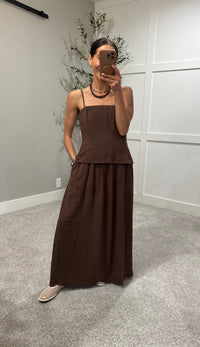 Claire Cami Dress | Brown