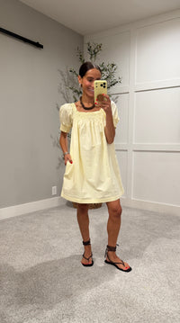 Bianca Babydoll Dress | Butter Yellow